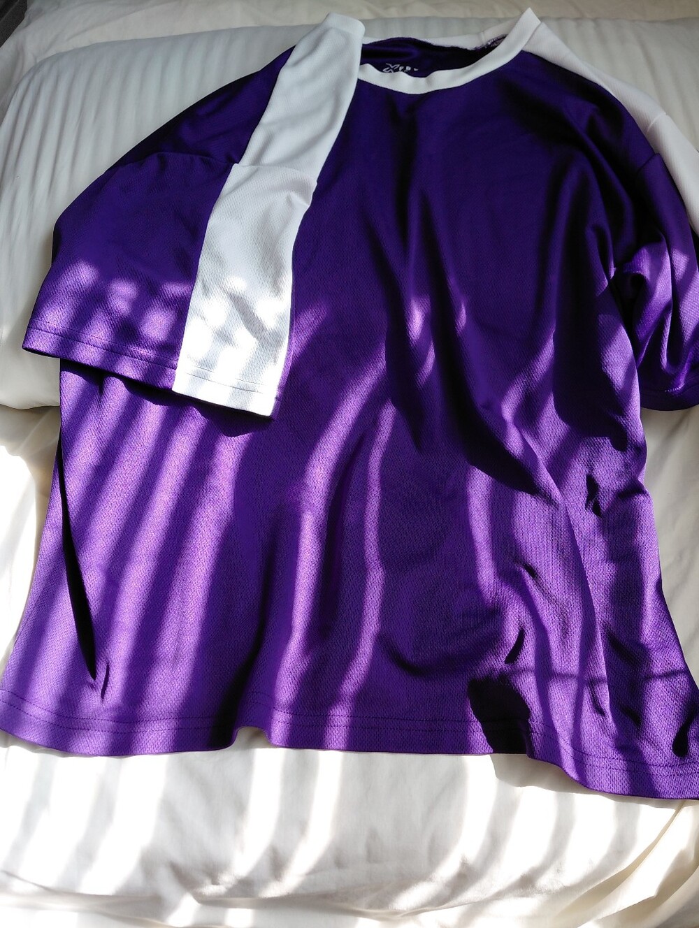 PBX PRO Purple and White Athletic Tee Uniform